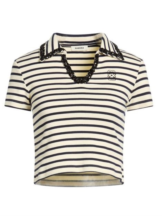 Sandro Tops - Sandro Pearl Collar top